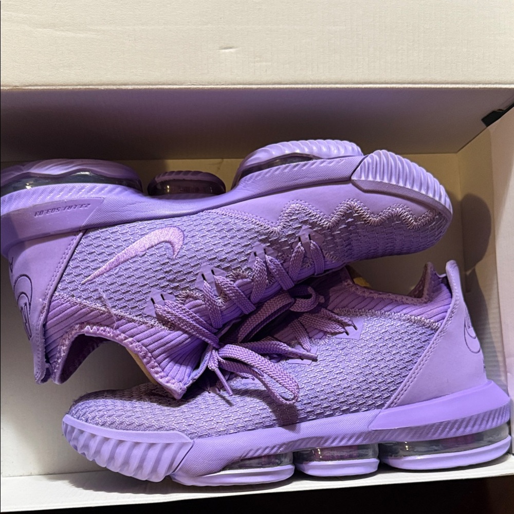 Nike Unisex LeBron Atomic Purple Basketball Shoes
